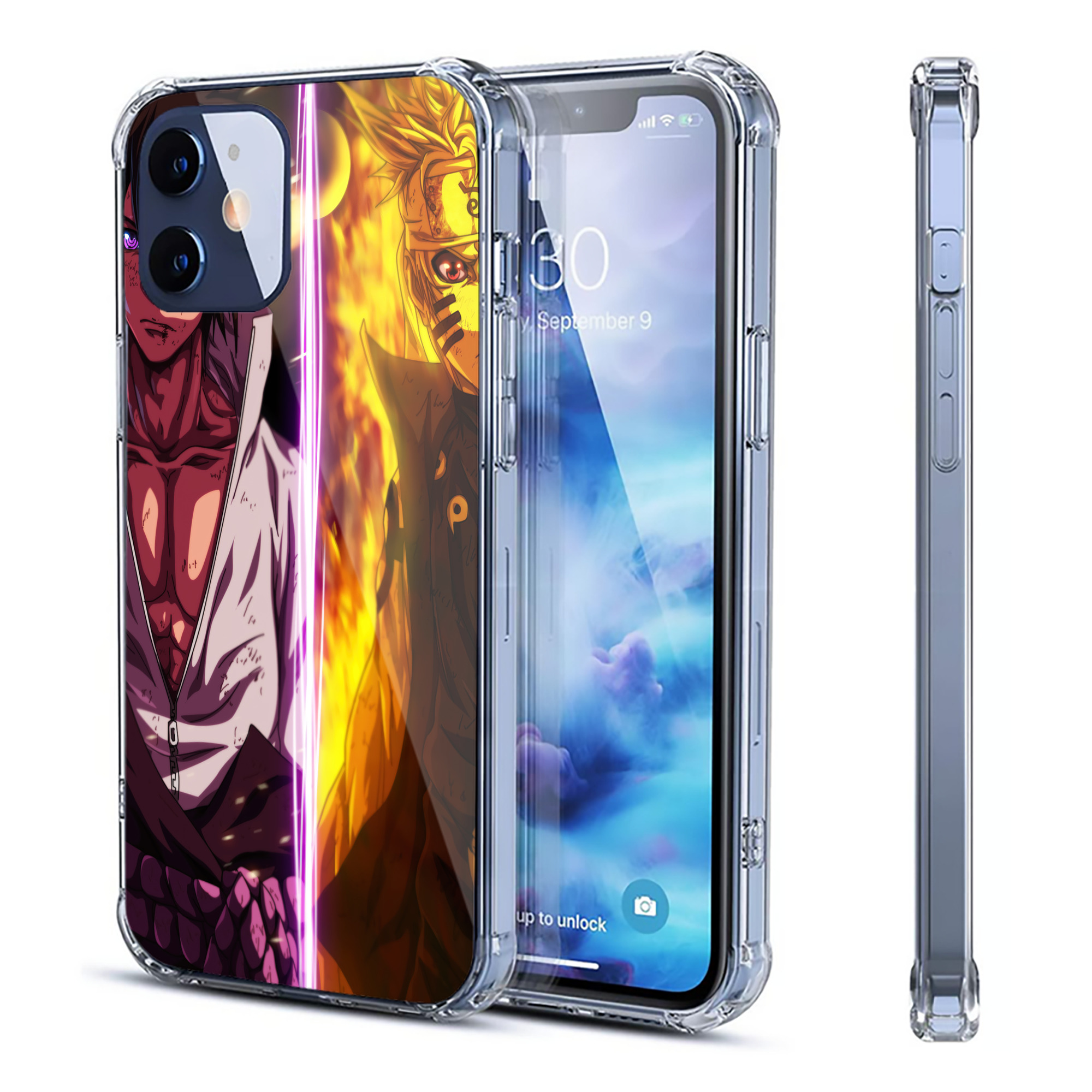 （画像用） NARUTO -ナルト- NARUTO -ナルト- 疾風伝 【iPhone 12シリーズ対応】透明スマホケース（クリアソフトケース）